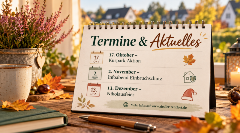 Gemeinsam aktiv im Herbst: Das ist bei den Siedlern in Rentfort los!